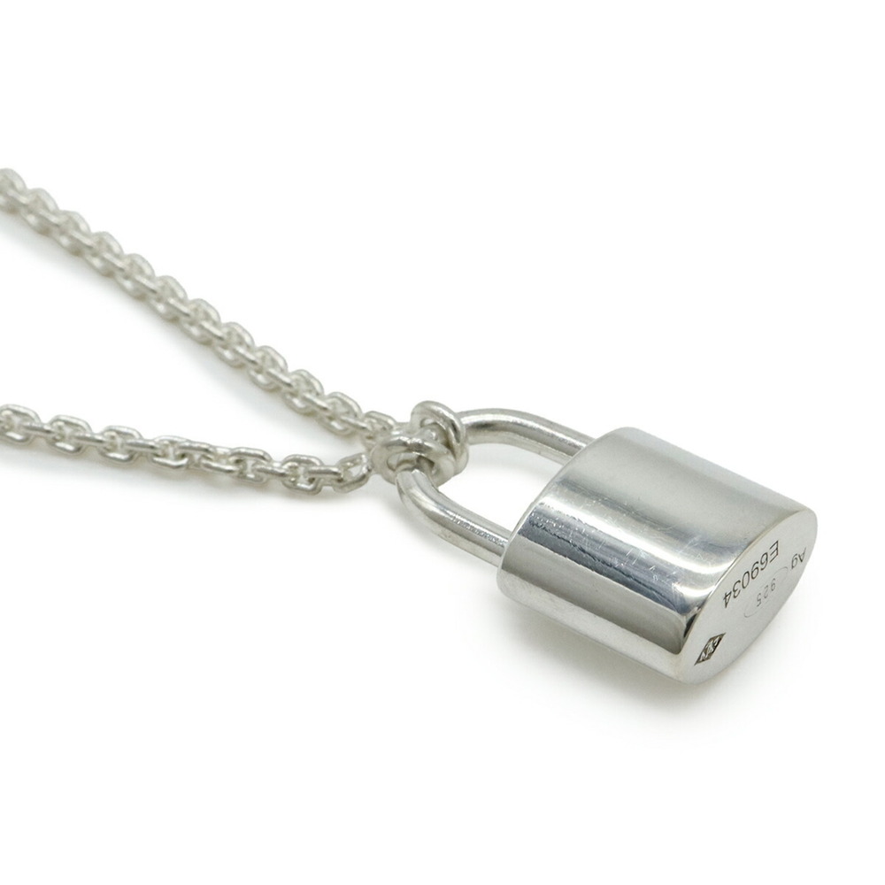 LOUIS VUITTON Silver Lockit Necklace - Picture 5 of 8